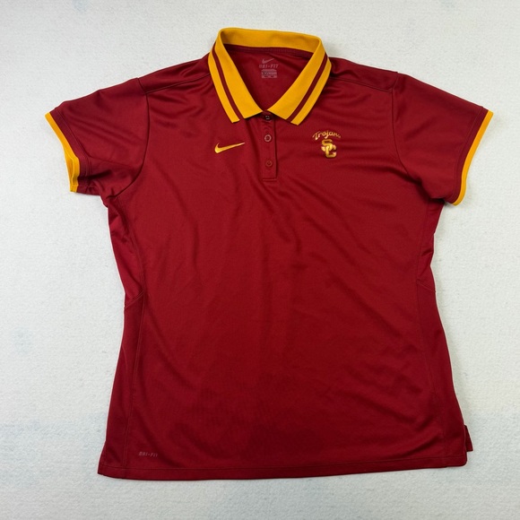 Nike Other - Nike USC Southern California Trojans Men's Polo Shirt Size XXL Golf Dri-Fit